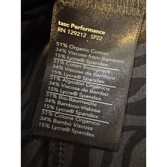 Tasc Allways Sports Bra Size Small Black Ripple $40 NWT Activewear - Picture 5 of 7